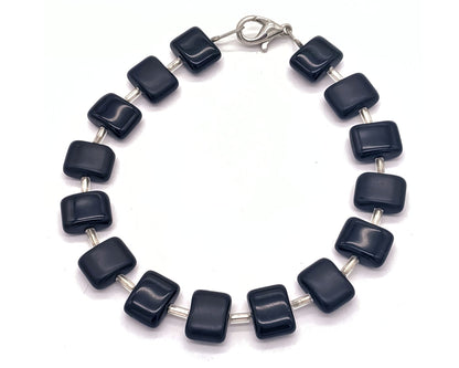 Armband Florence - Böhmische Glasperlen in Kissenform - Der Klassiker