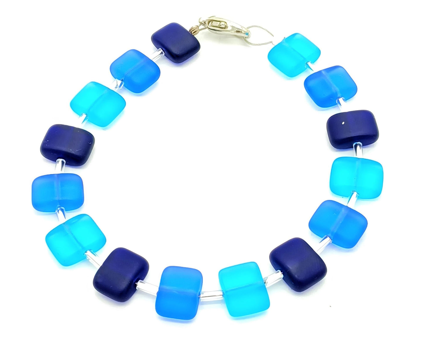 Armband Florence - Böhmische Glasperlen in Kissenform - Der Klassiker
