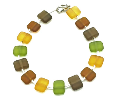 Armband Florence - Böhmische Glasperlen in Kissenform - Der Klassiker