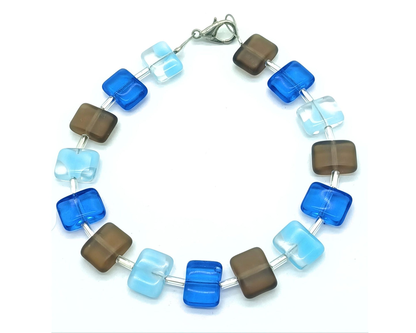 Armband Florence - Böhmische Glasperlen in Kissenform - Der Klassiker
