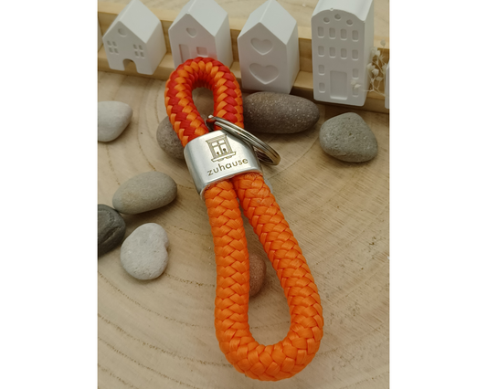 Segelseil 8er Schlüsselanhänger 10mm, zu Hause, orange