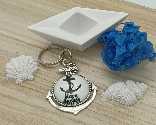 Schlüsselanhänger verschiedene, Maritim mit Cabochon