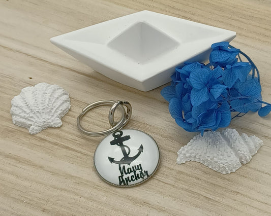 Schlüsselanhänger verschiedene, Maritim mit Cabochon