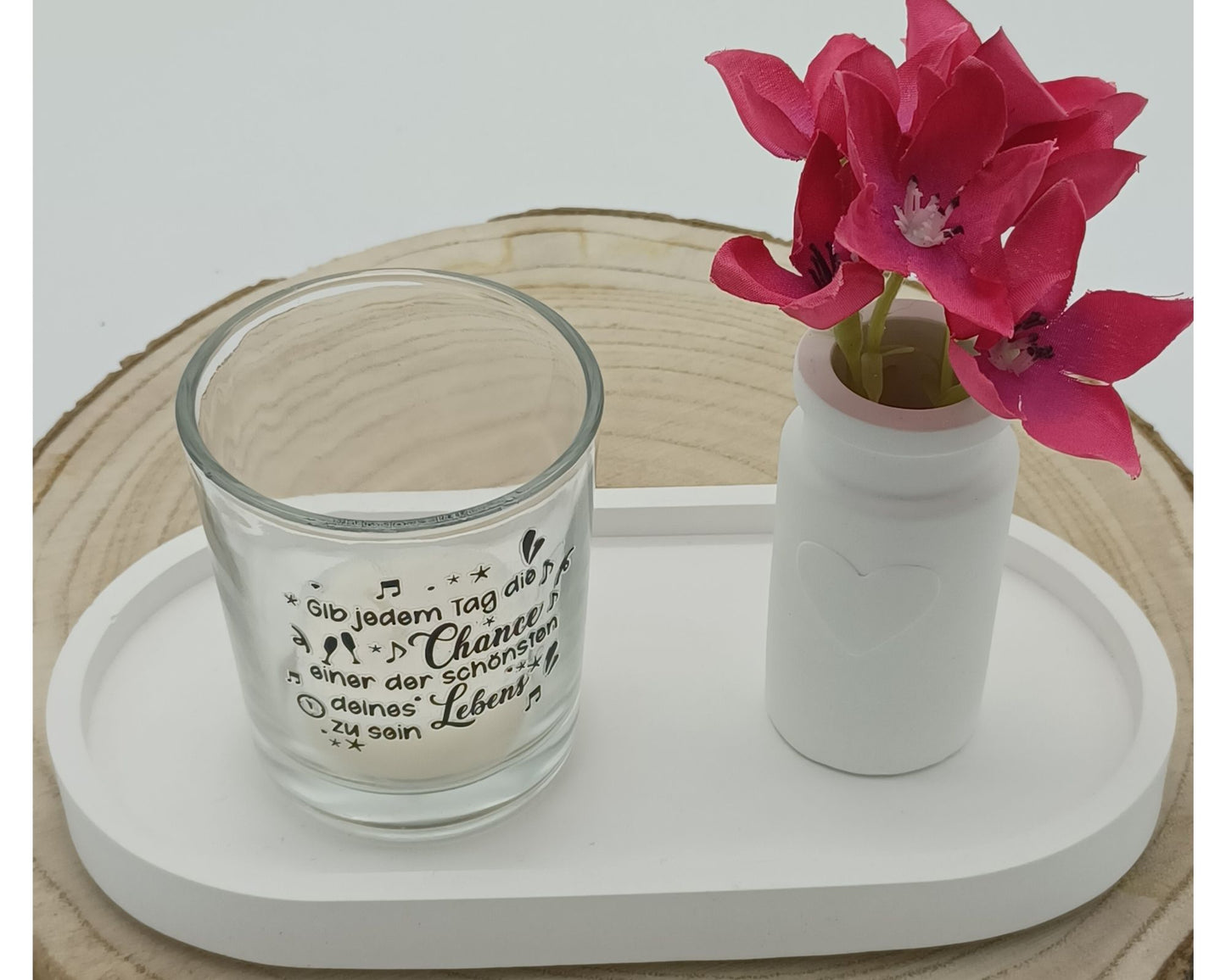 Teelichter mit Sprüchen 1