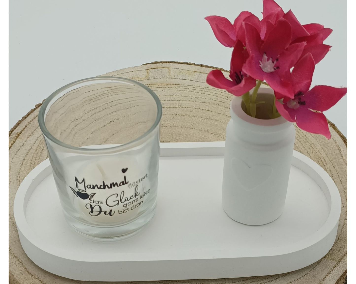 Teelichter mit Sprüchen 1