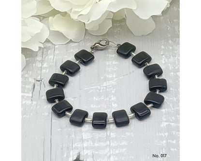 Armband Glasperlen böhmisch in Kissenform - Der Klassiker, Anna