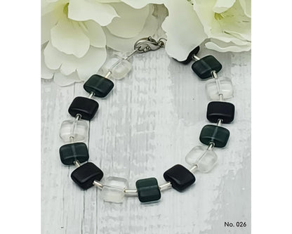 Armband Glasperlen böhmisch in Kissenform - Der Klassiker, Anna