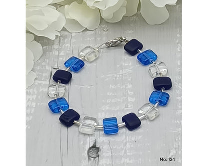 Armband Glasperlen böhmisch in Kissenform - Der Klassiker, Anna