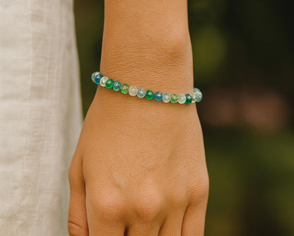 Armband Glasperlen facettierte, Tine