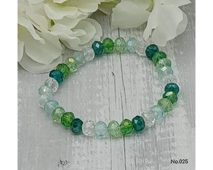 Armband Glasperlen facettierte, Tine