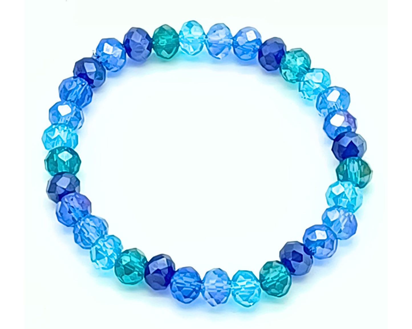 Armband Calla- facettierte 8 mm Glasperlen