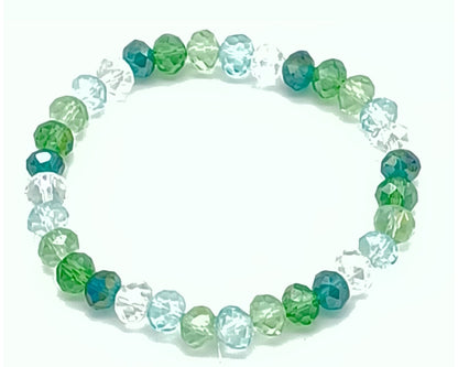 Armband Calla- facettierte 8 mm Glasperlen