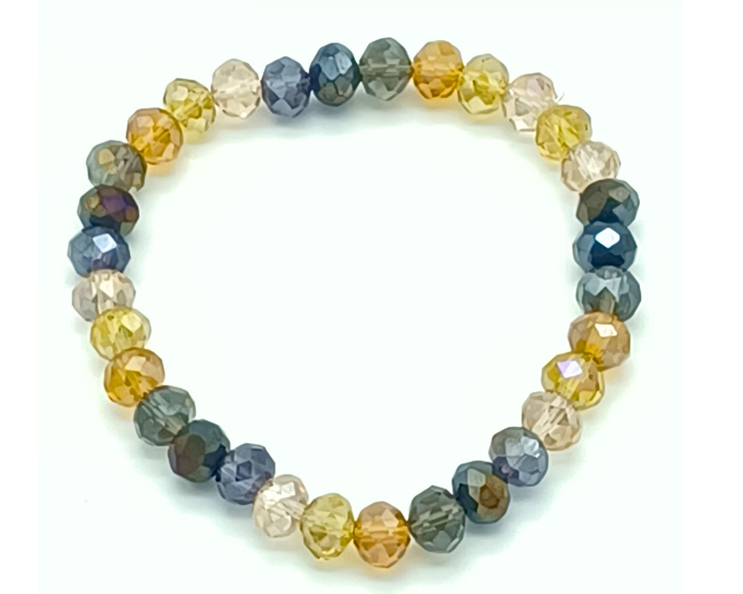 Armband Calla- facettierte 8 mm Glasperlen