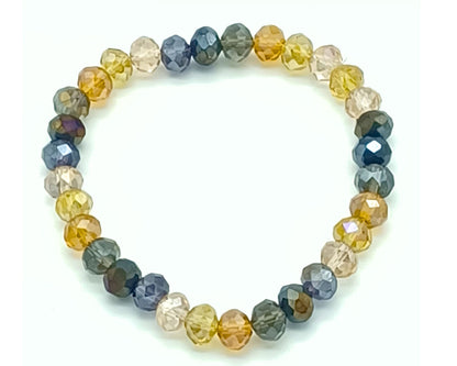 Armband Calla- facettierte 8 mm Glasperlen