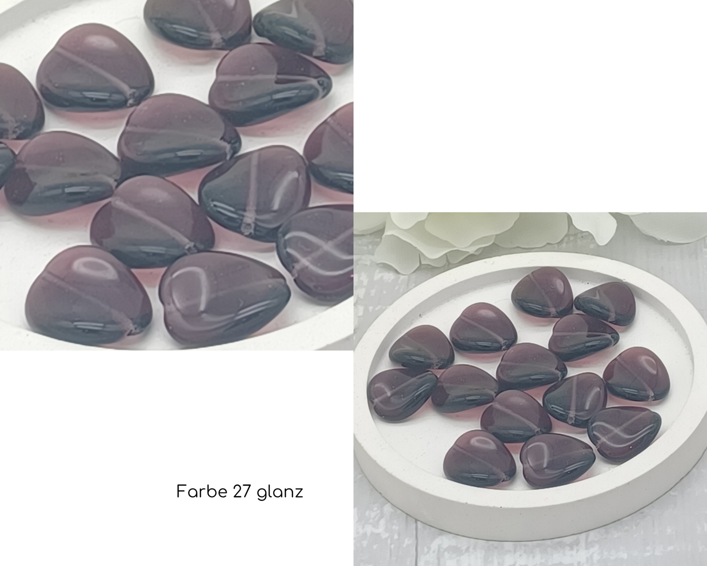Plättchen, Oval gewellt glanz und matt, 10 Stück