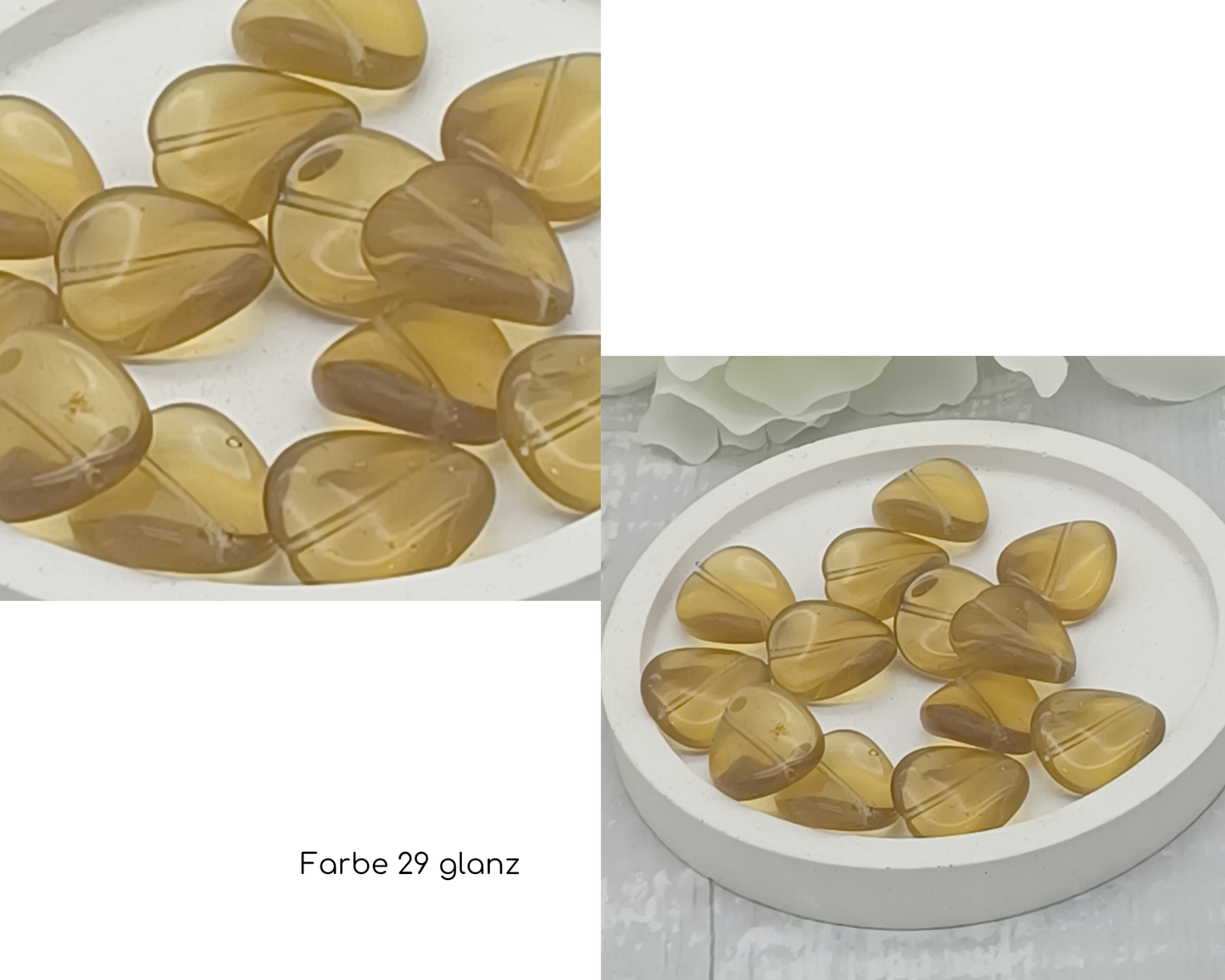 Plättchen, Oval gewellt glanz und matt, 10 Stück