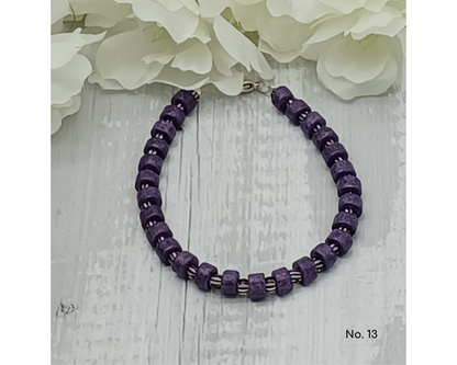 Armband Keramik Perlen Linse 6mm- Ella
