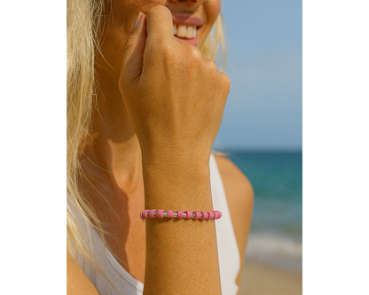 Armband Keramik Perlen Linse 6mm- Ella