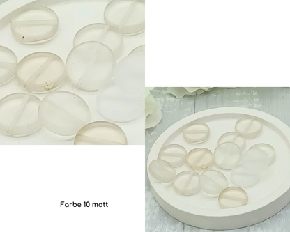 Plättchen, flach Rund, 5 Stück