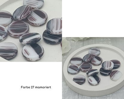 Plättchen, flach Rund, 5 Stück