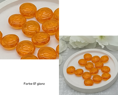 Plättchen, rund, Schneckenrillen ,flach Rund, 5 Stück