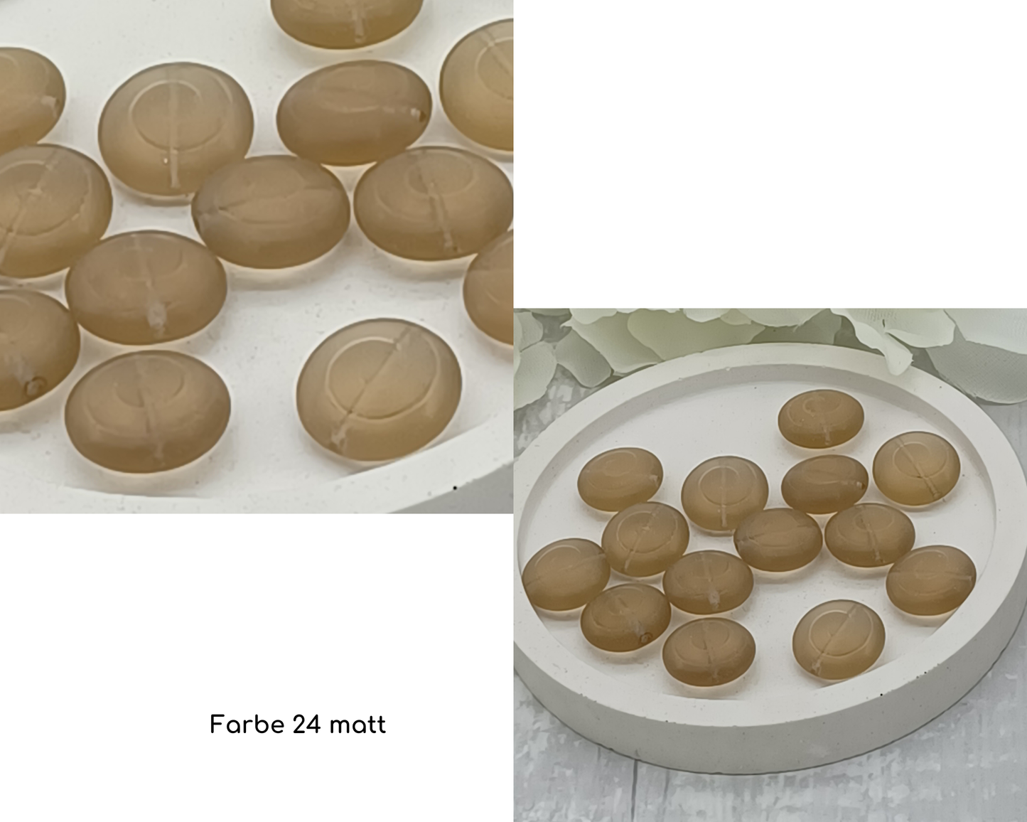 Plättchen, rund, Schneckenrillen ,flach Rund, 5 Stück