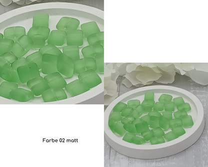 Plättchen Rechteck flach, matt 10 Stück