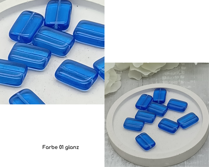 Plättchen Rechteck lang flach, 5 Stück