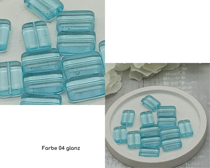 Plättchen Rechteck lang flach, 5 Stück