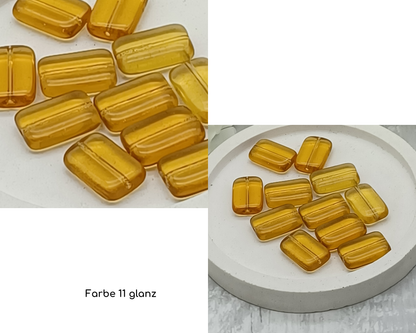 Plättchen Rechteck lang flach, 5 Stück