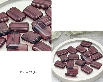 Plättchen Rechteck lang flach, 5 Stück