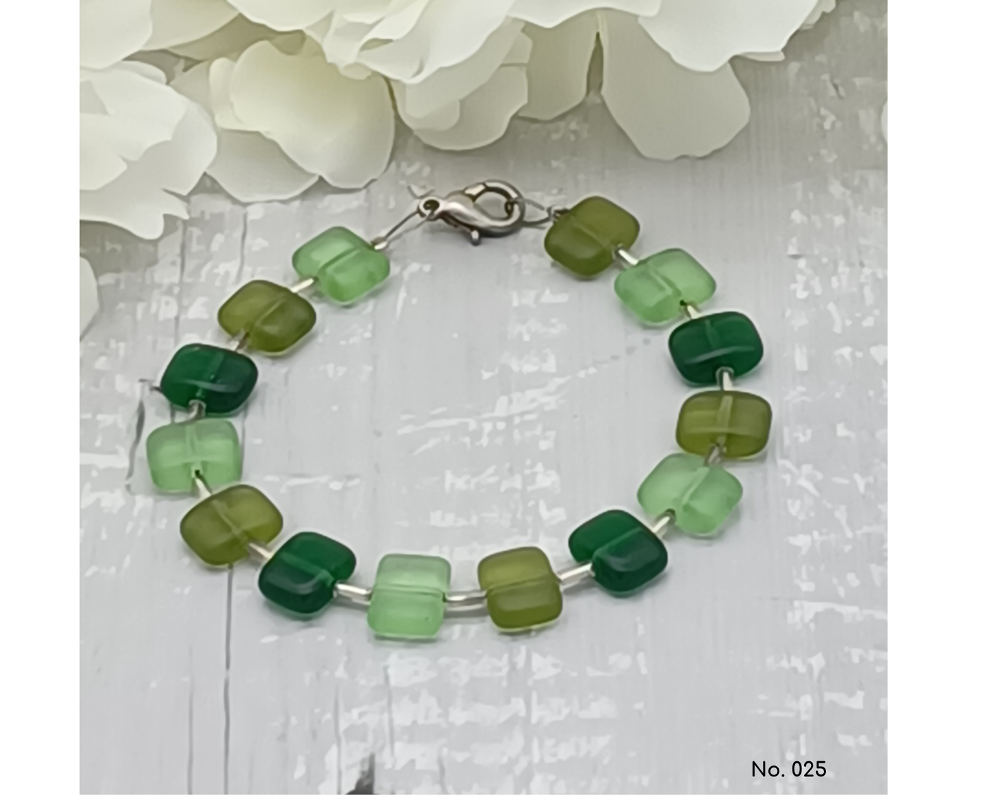 Armband Glasperlen böhmisch in Kissenform - Der Klassiker, Anna