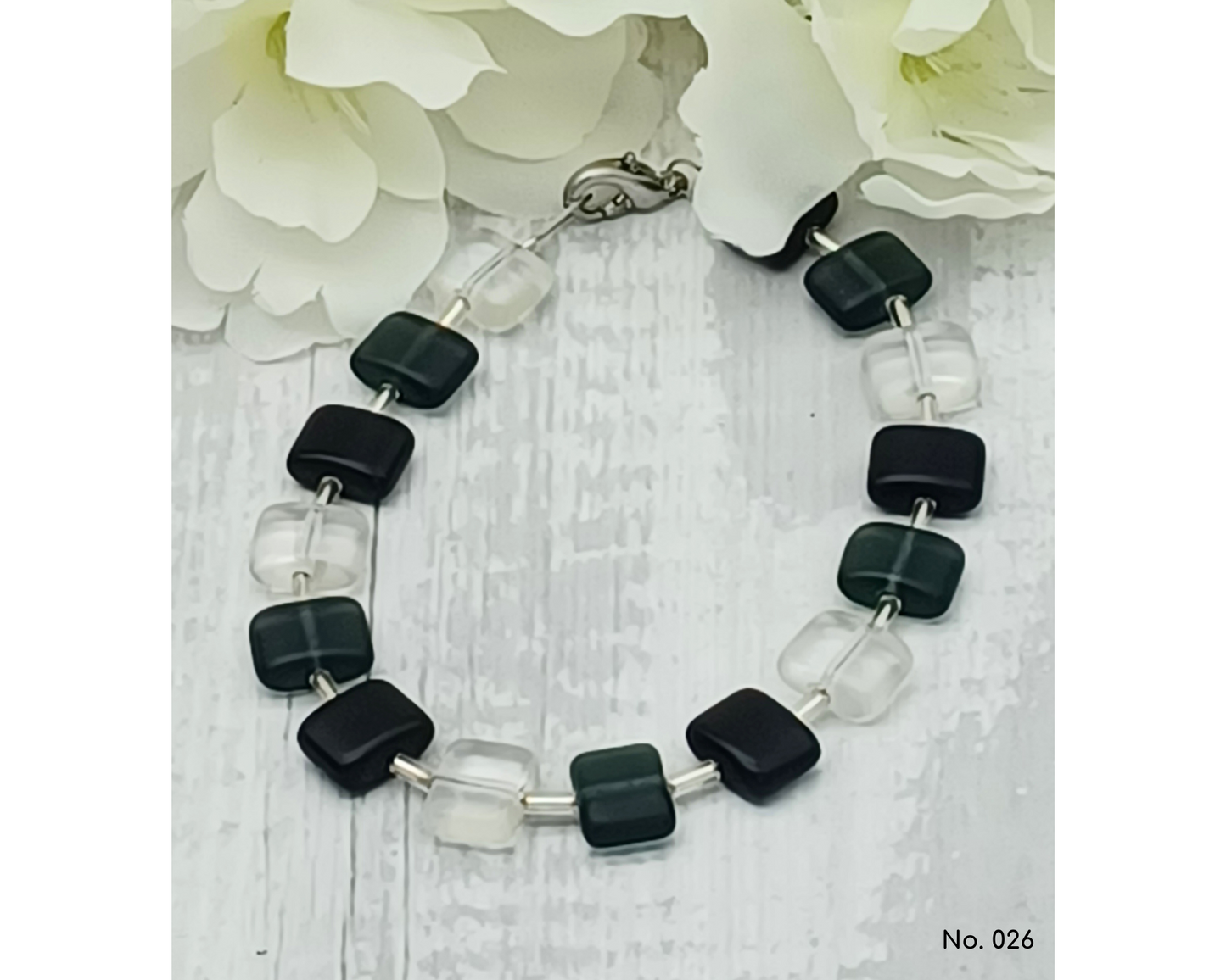 Armband Glasperlen böhmisch in Kissenform - Der Klassiker, Anna