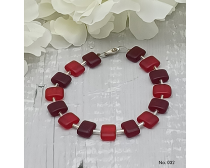 Armband Glasperlen böhmisch in Kissenform - Der Klassiker, Anna