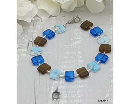 Armband Glasperlen böhmisch in Kissenform - Der Klassiker, Anna