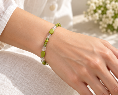 Armband Glasperlen Perlen und Bohnenform- Tina