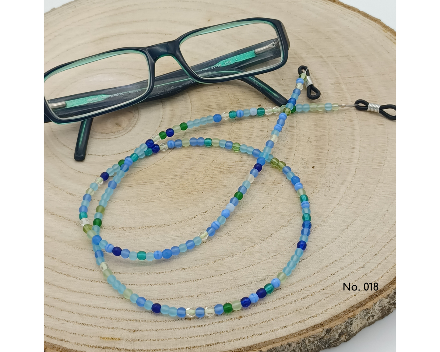 Brillenkette aus böhmischen Glasperlen, Sonja