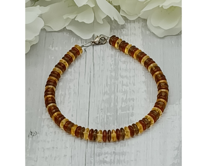 Armband Glasperlen, Linse glanz, Mina
