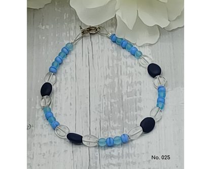 Armband Glasperlen Perlen und Bohnenform- Tina