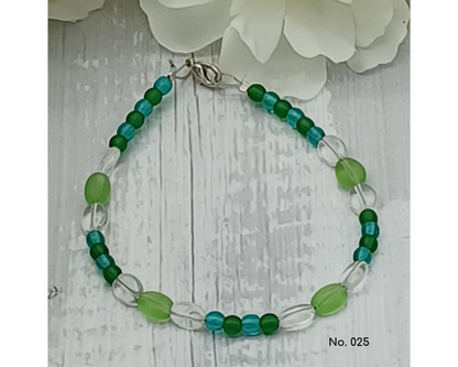 Armband Glasperlen Perlen und Bohnenform- Tina